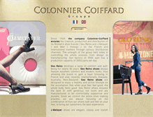 Tablet Screenshot of colonniercoiffard.com